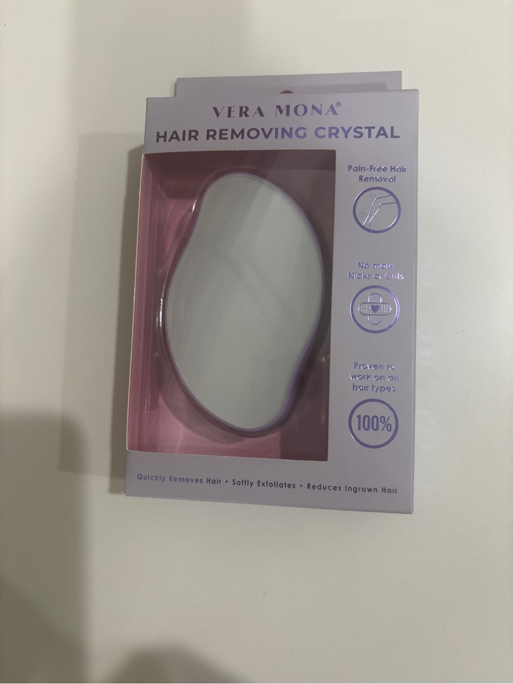 Vera Mona Hair Removing Crystal - Pink & White NWT